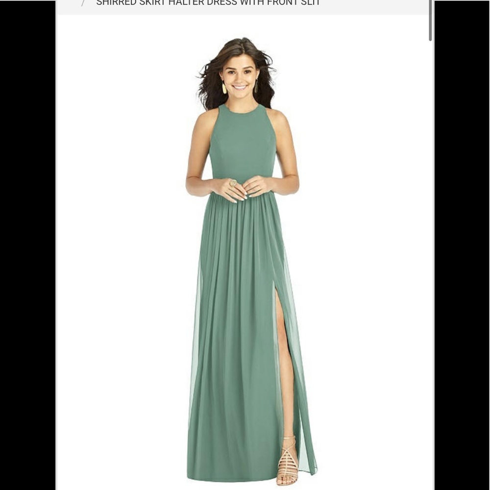 Dessy Bridesmaid Dress - Seagrass - never worn